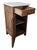 Brown 1930s French Oak Art Deco Nightstand Marble Top Bedside Cabinet End Table For Sale - Image 8 of 17