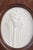 Meissen Biscuit plaque, c. 1970s. Relief plaque in white biscuit porcelain with a stylised nature motif depicting trees,...