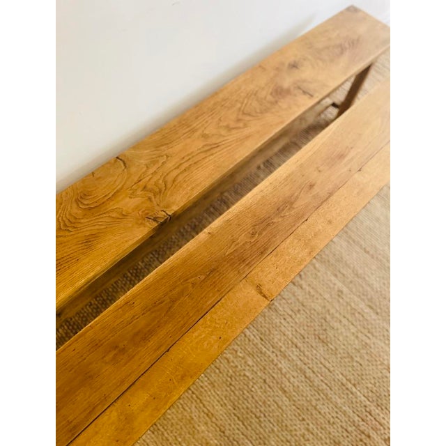 French Dining Table in Oak with Benches, Set of 3 For Sale - Image 14 of 18