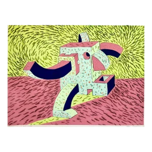 Tabo Toral, 1980's Graffiti Artist. Mixed Media Painting Bold Colorful New Wave NYC Panama, c.1980's