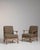 19th Century France Mid-century Modern Tan Wood Armchair For Sale - Image 4 of 11