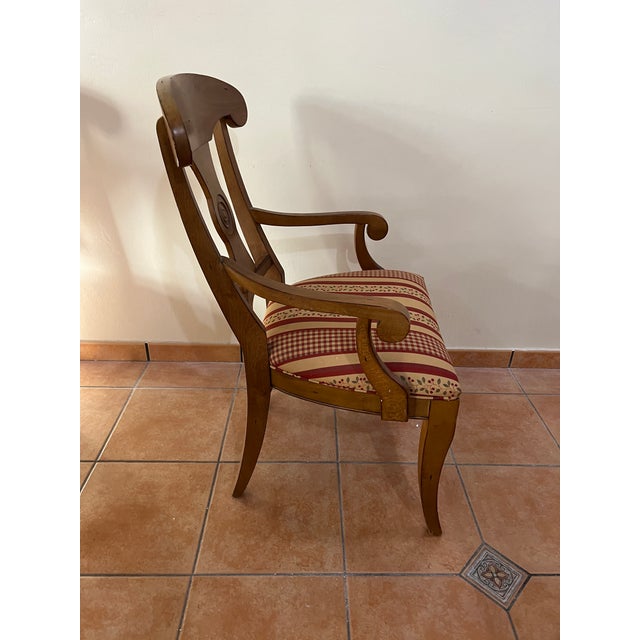 Ethan Allen Maple Extension Dining Table and Set of 6 Carolina Chairs