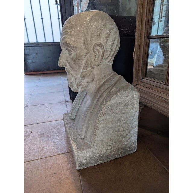 Late 19th Century French School Artist, Bust of Hippocrates, 19th Century, Stone For Sale - Image 5 of 13