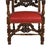 Early 20th Century Antique Italian Carved Walnut Figural Throne Chair With Red Leather Seat For Sale - Image 5 of 8