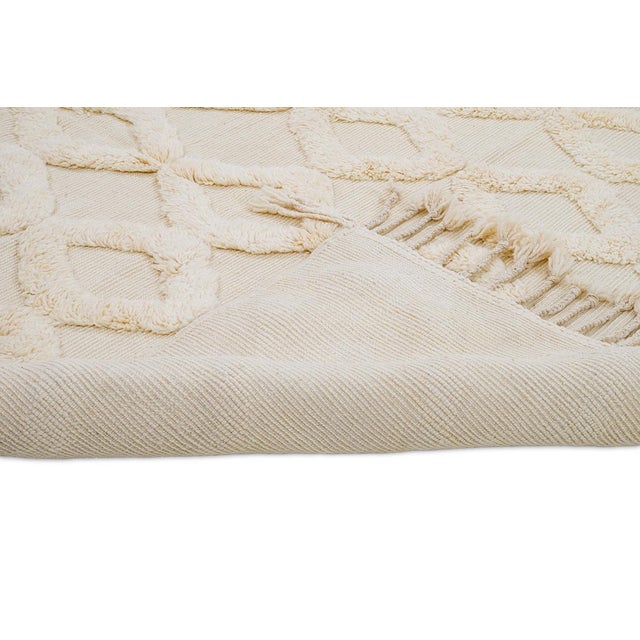 Contemporary Hand-Knotted Wool Rug by Azele Studio For Sale - Image 3 of 12