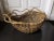 Wood 1970's Large Boho Chic Woven Reed, Grapevine and Rope Basket For Sale - Image 7 of 9