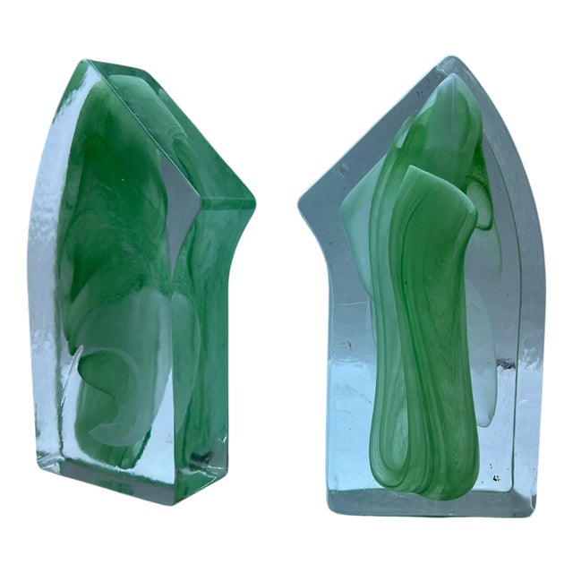 Sculptures in Murano Glass, Italy, 1990s, Set of 2 For Sale