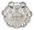 Vintage Victorian Silver Plated Handkerchief Candy Dish Fruit Bowl Berry Design For Sale