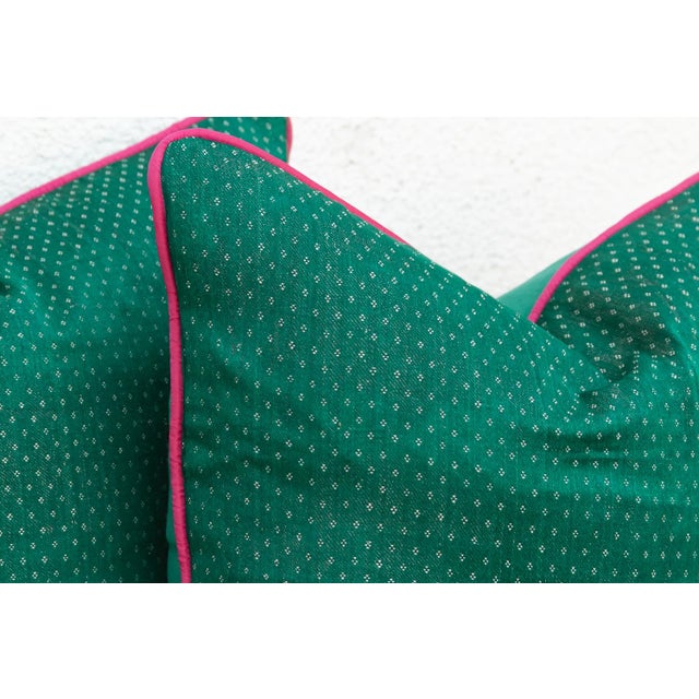 Pair of Aru Dotted Ahir Handloom Pillows For Sale - Image 4 of 7