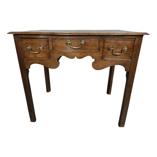 Georgian Oak Lowboy, 1790 For Sale