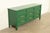 1960s White Furniture French Regency Louis XVI Green Lacquered Dresser or Credenza, Newly Refinished For Sale - Image 5 of 17