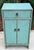I love this distressed one drawer stand/cabinet lacquered in a wonderful shade of blue. One drawer with one shelf cabinet...