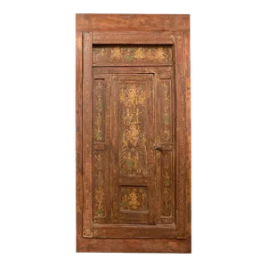 Antique India Door Ganesha Painted Custom Sliding Barn Door 84