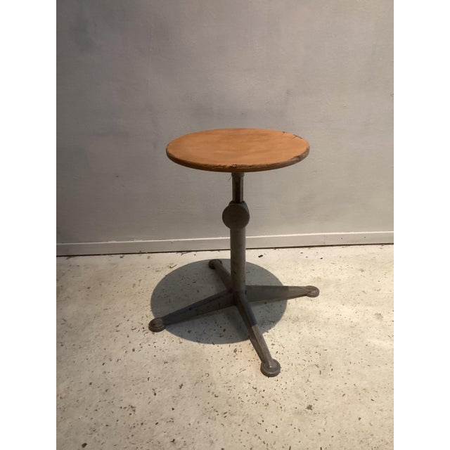 Industrial Stool by Friso Kramer for Ahrend de Cirkel, 1960s, in Good conditions. Designed 1960 to 1969 This piece has an...
