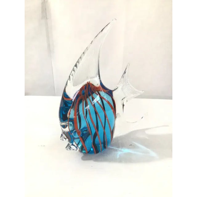 1960s Murano Style Colorful Art Glass Angel Fish For Sale In New York - Image 6 of 11