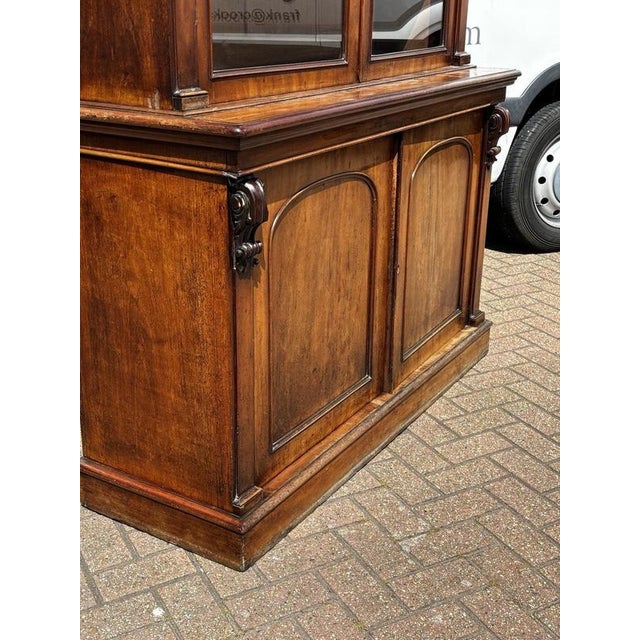 Victorian Mahogany Bookcase For Sale - Image 4 of 7