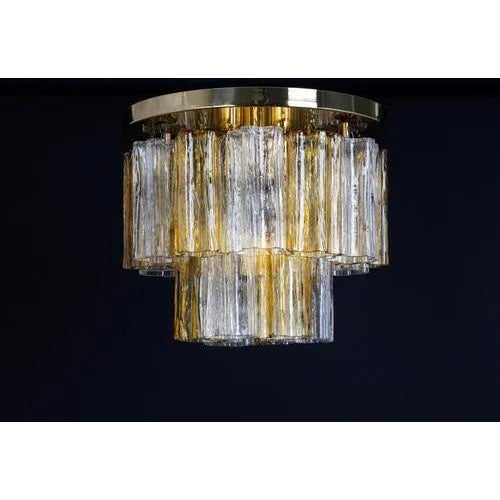 Tronchi Murano Glass Flush Mount from Kalmar, 1960s For Sale - Image 9 of 10