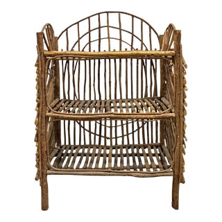 20th Century American Adirondack-Style Shelving Unit For Sale