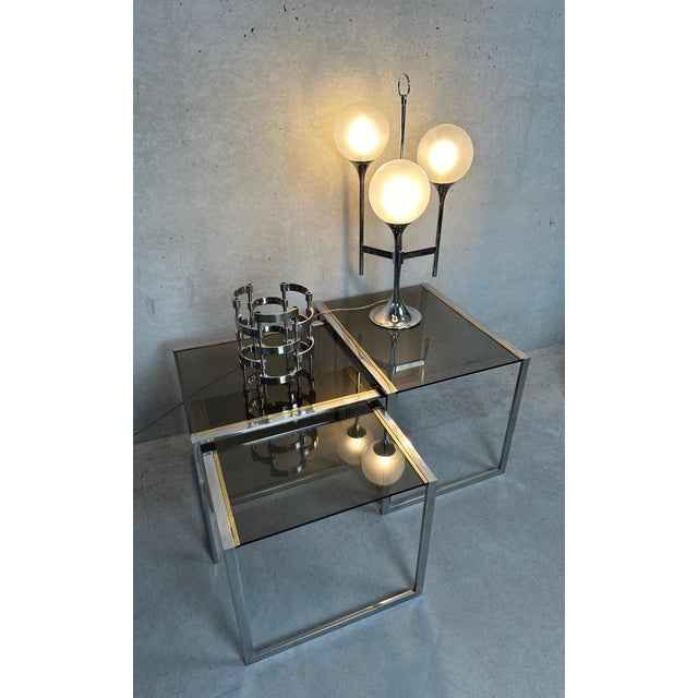 Vintage design modular candle holder. Chrome. Probably published by BMF in the 1970s. Not marked. Design: Hans Nagel and...