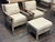 Restoration Hardware Outdoor Leagrave Lounge Chairs + Ottoman, Set of Three For Sale - Image 9 of 12