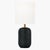 2020s Hable by Visual Comfort Studio Hable Fanny Table Lamp in Rough Black Ceramic For Sale - Image 5 of 5
