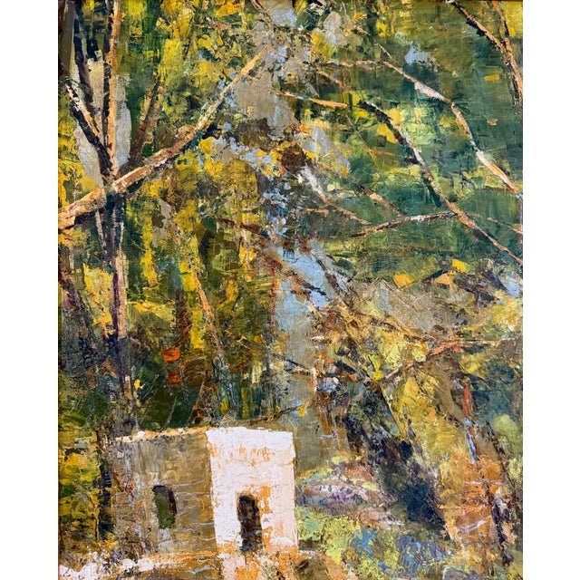 1970s Vintage European Oil Landscape Painting For Sale - Image 5 of 15