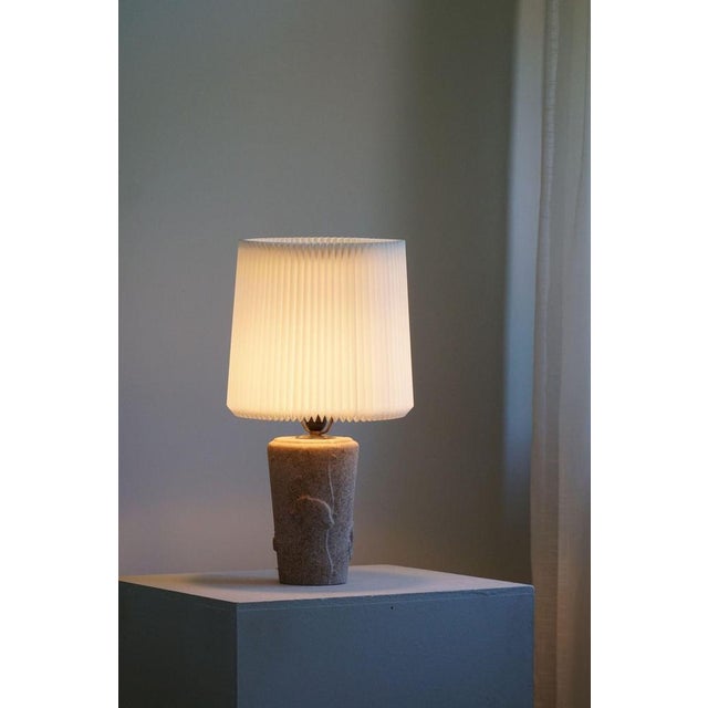 Vintage French Modern Table Lamp in Stone with Elephant Motifs, 1970s For Sale - Image 6 of 16