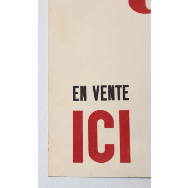 1940s 1940's French Soap Advertisement - Ambré Le Chat (Le Savon Qui Mousse) For Sale - Image 5 of 6