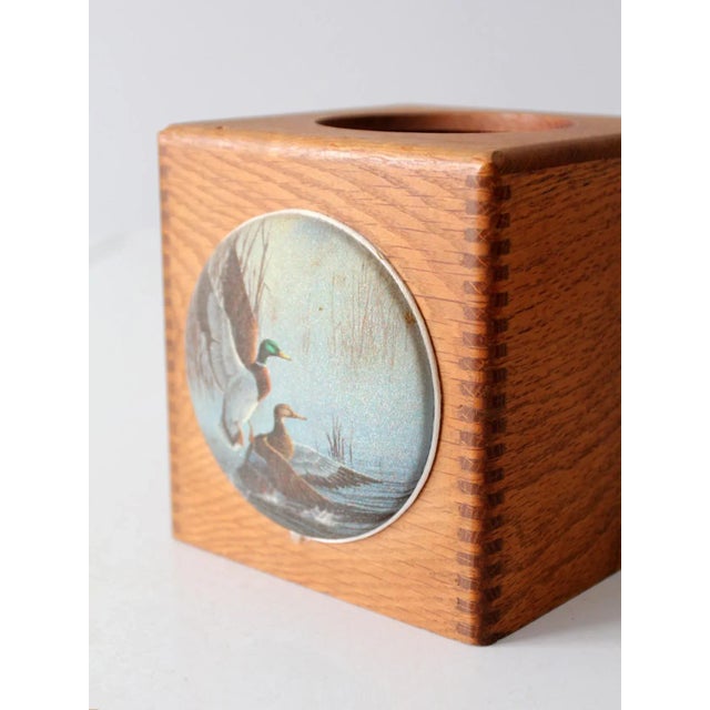 Vintage Tissue Box Cover For Sale - Image 9 of 11