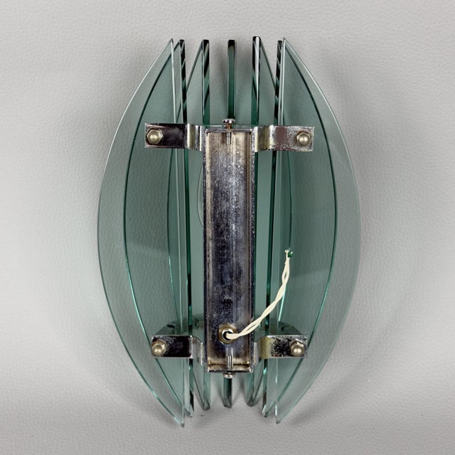 Vintage Wall Lamps in Smoked Glass from Veca, 1970s, Set of 2 For Sale - Image 6 of 14