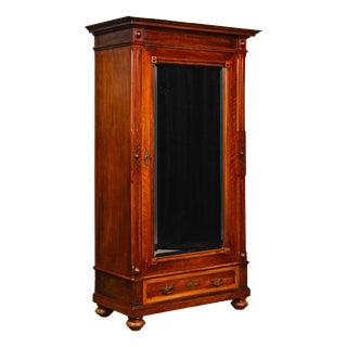 Gründerzeit Wardrobe in Walnut, Late 19th Century For Sale