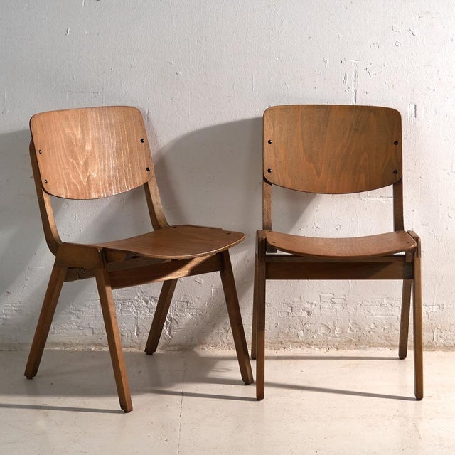 Vintage Dining Chairs from Thonet, 1950, Set of 4 For Sale - Image 14 of 18