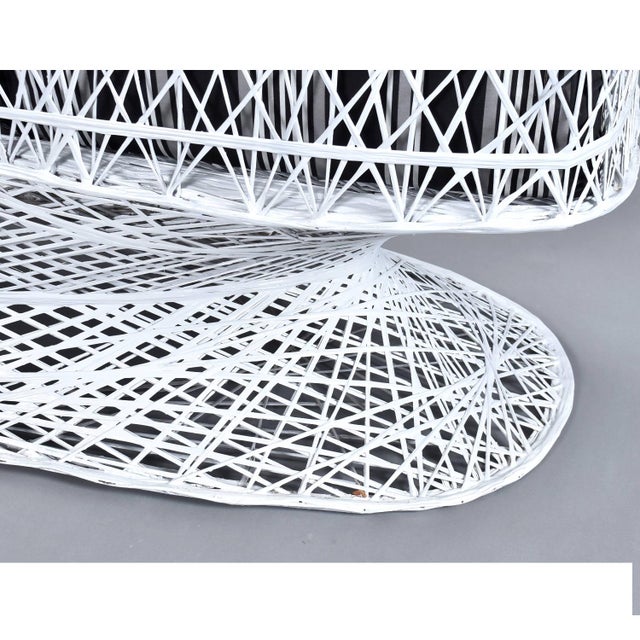 Restored Russell Woodard Spun Fiberglass Vintage Outdoor Sofa For Sale - Image 10 of 14