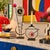 Martin Rick Martin Modern Memphis Pop Art Steel Clock & Candleholder Sculpture Set For Sale - Image 4 of 14