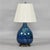 1960s 1960s Mid-Century Modern Italian Blue and Teal Drip Glaze Large Ceramic Table Lamp For Sale - Image 5 of 10