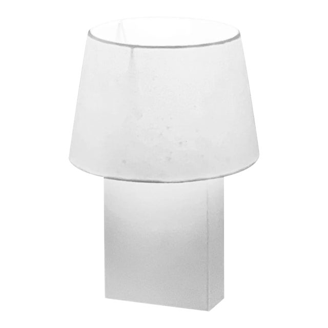 Bloc' Parchment Lamp With Parchment Paper Shade by Design Frères For Sale