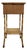 Antique Scorched Bamboo Sewing Table For Sale