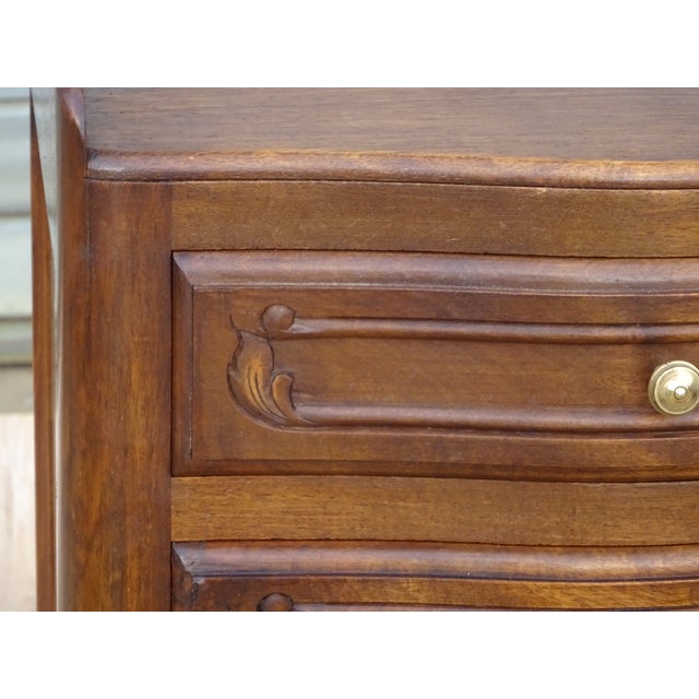 1960s Louis XV Walnut Bedside Table, 1960s For Sale - Image 5 of 18