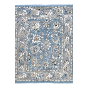2020s Handmade Oushak Rug, 09'02" X 12'01"