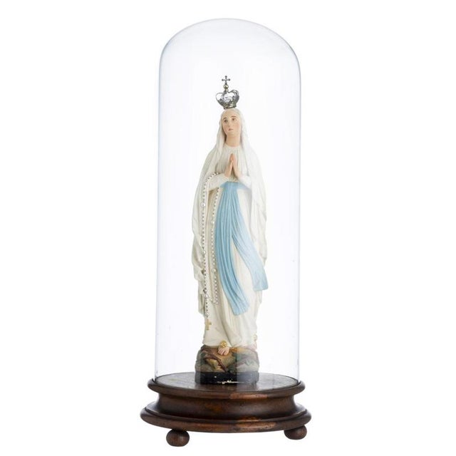 Portuguese Artist, Sacred Art Our Lady of the Rosary For Sale - Image 6 of 6