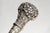 Amazing Antique Sterling Silver Repoussé Parasol Handle Floral Magnifying Glass Ornate Library Desk Home Decor For Sale - Image 9 of 12