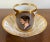 Antique Early 19th Century French Empire Paris Porcelain Coffee Can Cup and Saucer With Classical Portrait For Sale In New York - Image 6 of 6