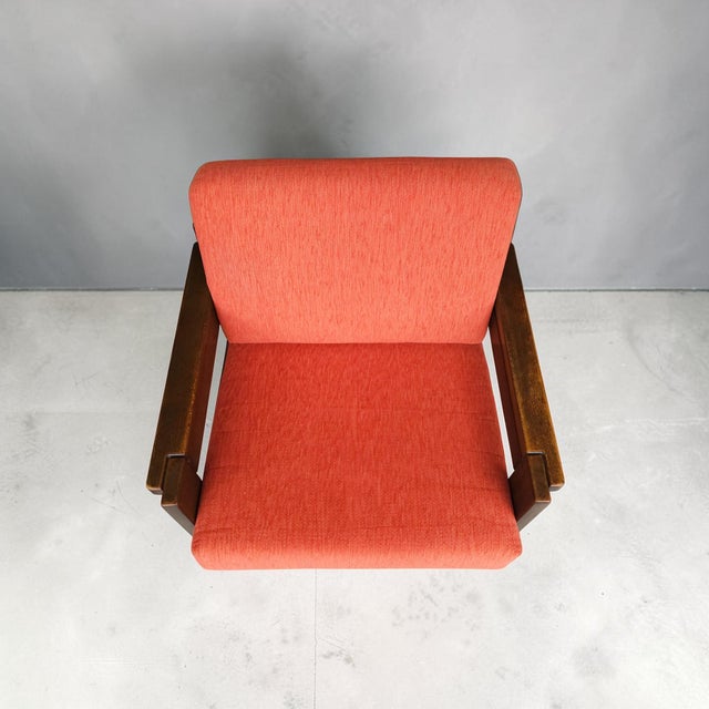 1950s 1950s German Oak Lounge Chairs, Pair, After Dieckmann For Sale - Image 5 of 6