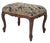 Antique French Walnut Ottoman Footstool W/ Floral Carving & Cabriole Legs 1910s For Sale - Image 9 of 16