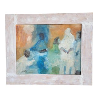 Abstract Figurative Painting by Jay Lewis Dated 1965 For Sale