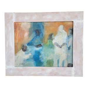 Abstract Figurative Painting by Jay Lewis Dated 1965
