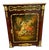 French Louis XVI Marble Top Accent Cabinet With Romantic Courting Scene, Hand-Finished Gold Leaf & Fine Hardwood Construction For Sale