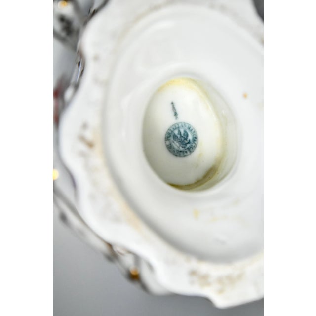 Pink 19th Century Rococo Revival Painted KPM Berlin Porcelain Vase For Sale - Image 8 of 9