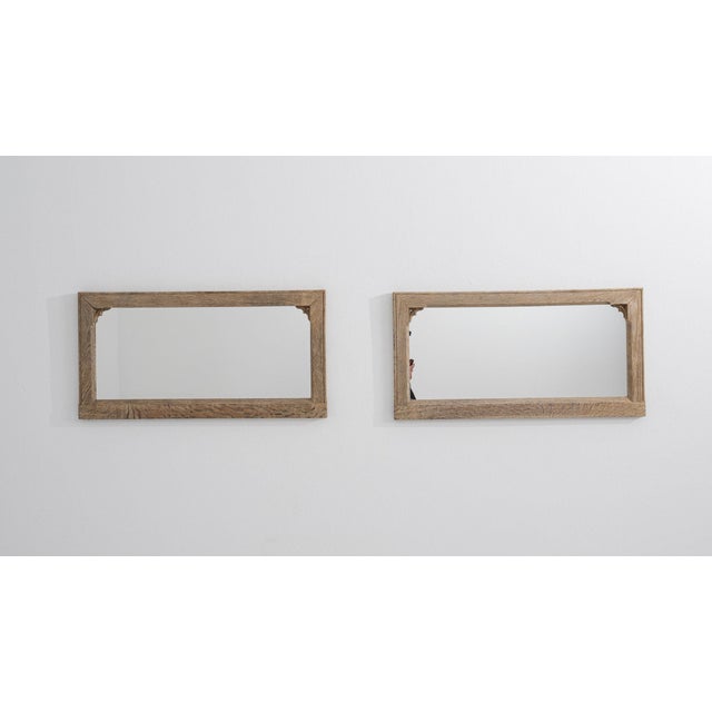 Wood 19th Century France Red Wood Mirror For Sale - Image 7 of 10