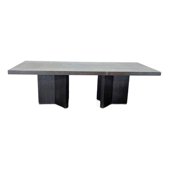 Restoration Hardware Rectangular Wood Dining Table For Sale